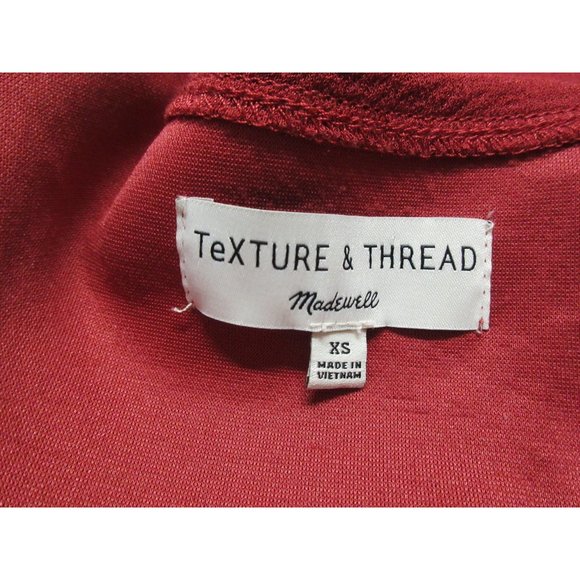 Madewell Texture & Thread crepe wrap top, blouse with tie front XS - Picture 7 of 12